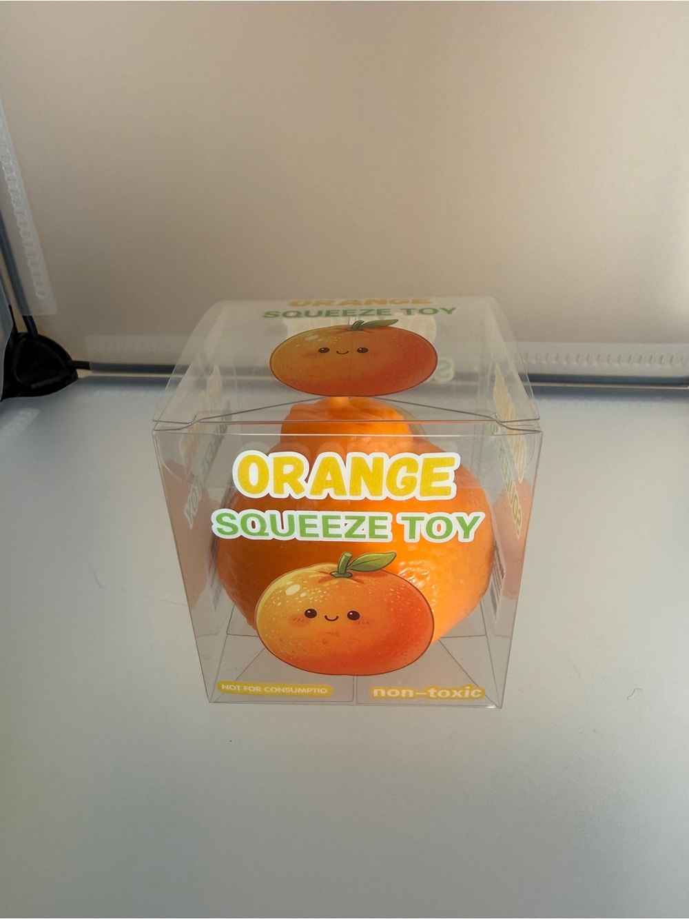 Orange Crunchy Inside & Soft Outside Squishy Toy
